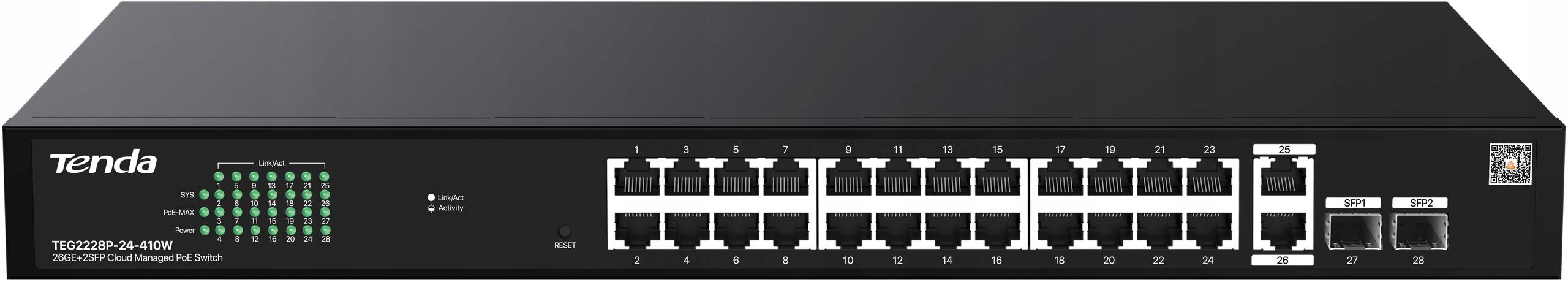 Poe Switch Tenda TEG2228P-24-410W