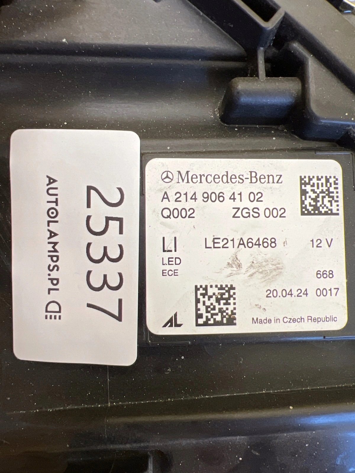 light left Mercedes E-class W214 Digital Light A2149064102