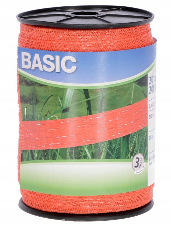 TAŚMA DO OGRODZEŃ ELEKT.POMARAŃCZ BASIC 11-0618