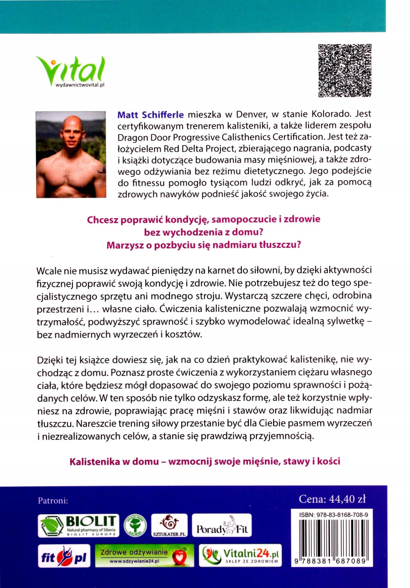 KALISTENIKA - skuteczny trening siłowy z wykorzyst Stan opakowania oryginalne