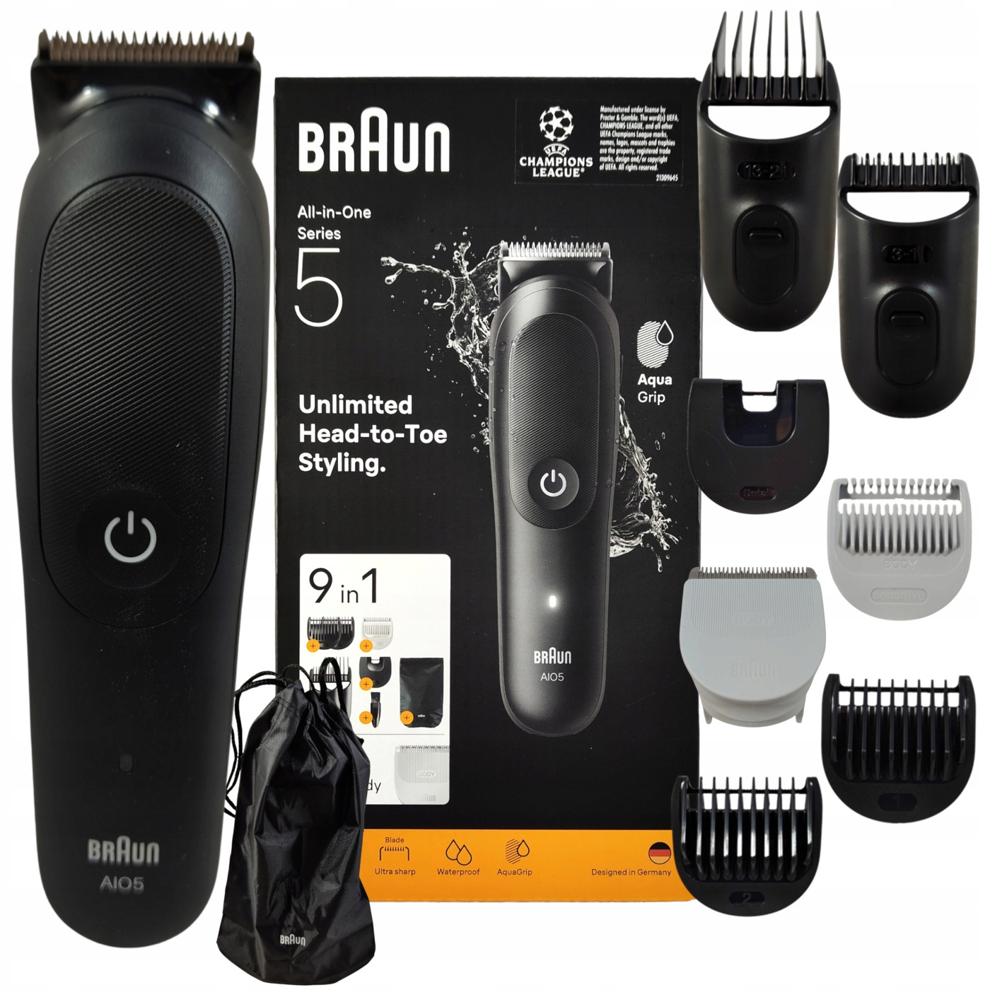 Multifunkčný zastrihávač Braun AIO5540 7 nástavcov 120min