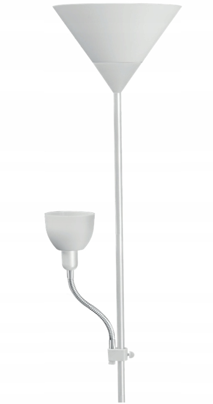 Lampa podłogowa stojąca Benfica 2 E27 + E14 biały