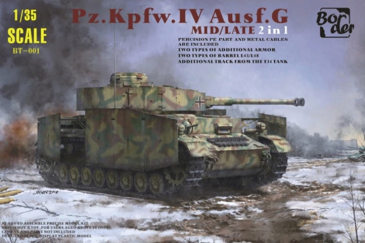 Border Model BT-001 Pz. Kpfw. IV Ausf. G Mis/Late 2v1