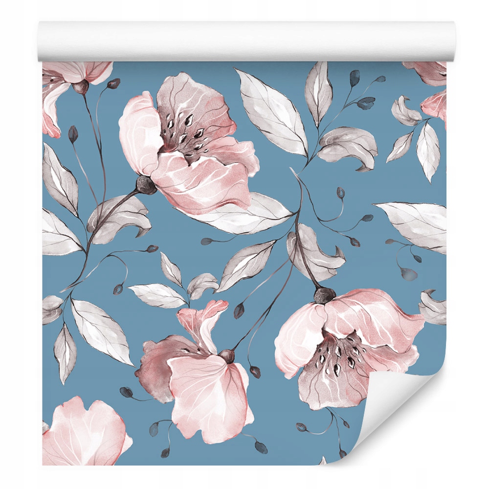 Tapeta do obývacího pokoje květiny růže listy zeleň rostliny