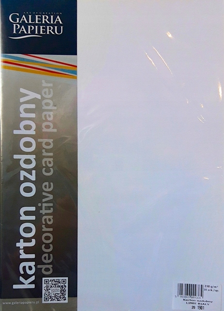 

Karton ozdobny Linie 230g Biały 201901