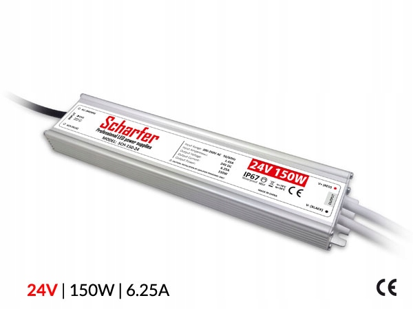 Vodotěsný Napájecí Zdroj SCH-150-24 IP67 24V