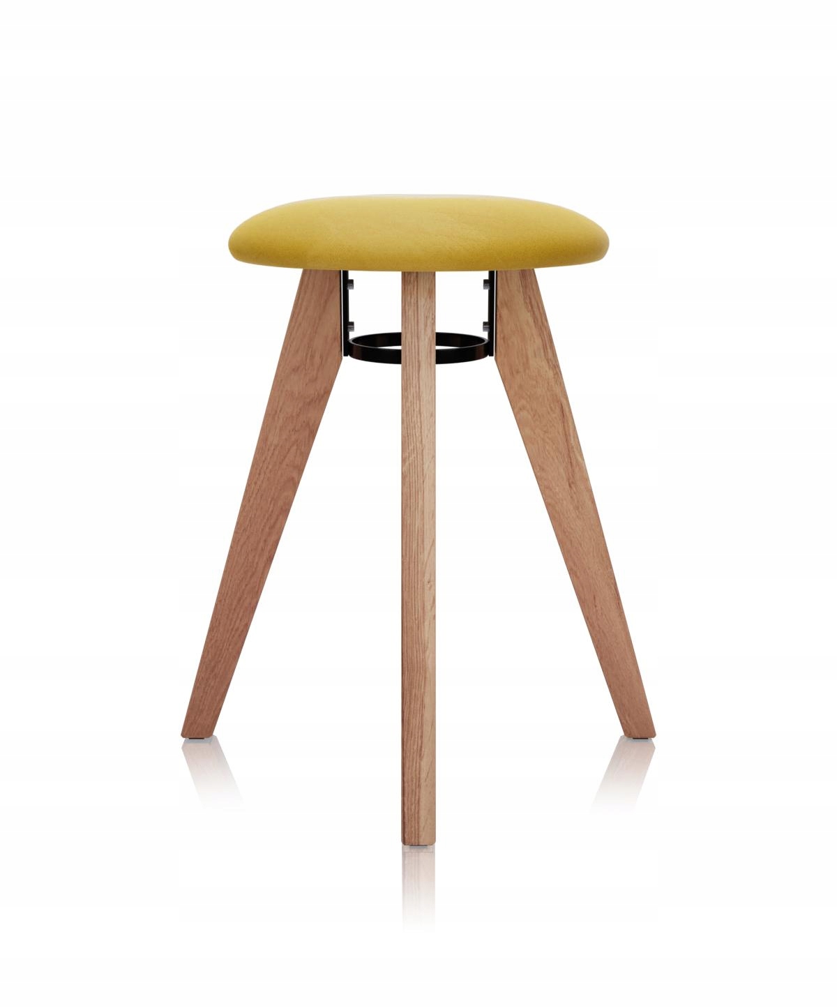 Taboret DĘBOWY FLIP Z OKRĄGŁYM SIEDZISKIEM Szerokość mebla 30 cm