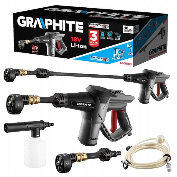 

Myjka Ciśnieniowa Ogrodowa Akumulatorowa Graphite