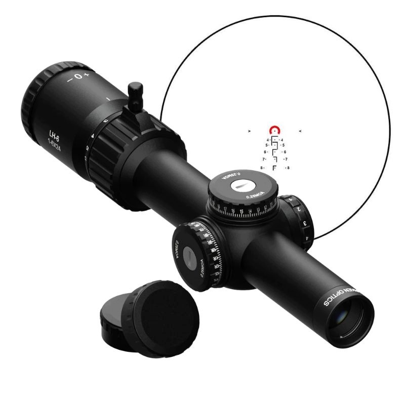 Luneta celownicza Arken LH-6 1-6x24 Sfp Klbox biegówka Zestaw