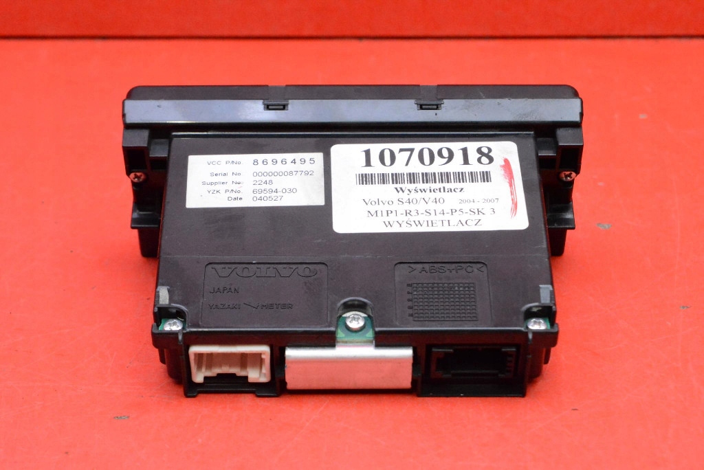 display RADIA 8696495 VOLVO S40 V40 2 II 04-07