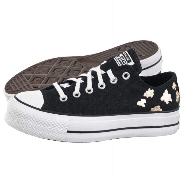 Tenisky na platformě Converse Ctas Lift Ox Black A14937C Černé