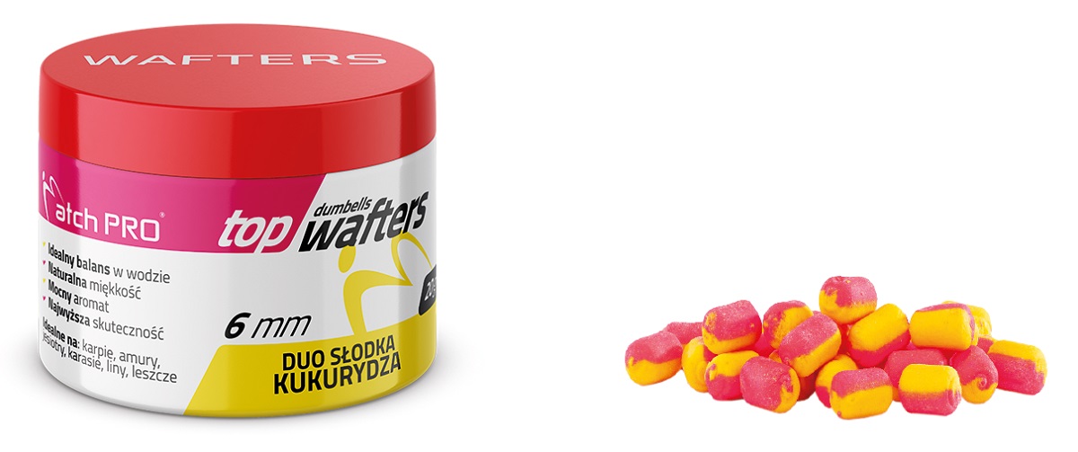 Dumbells Wafters Sweetcorn 6mm Match Pro
