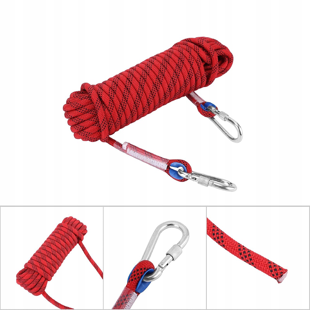 Linka Sznura Lina Wspinaczkowa Holownicza Asekuracyjna Mocna 25M 12MM