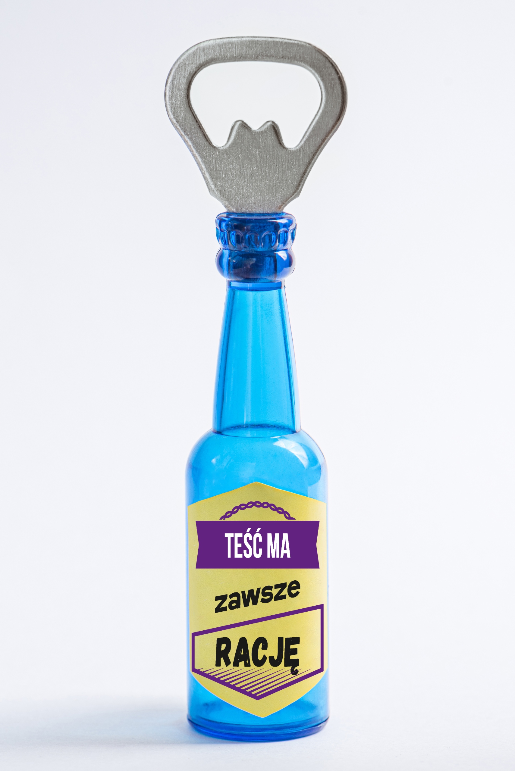 

Otwieracz do piwa z napisem: Teść Ma Zawsze Rację