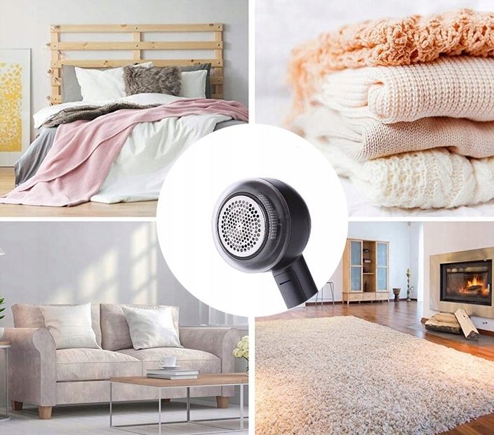 GOLARKA MASZYNKA DO UBRAŃ SWETRÓW TAPICERKI USB OSTRZA BEZPRZEWODOWA AKUM. Model Golarka do ubrań Pro