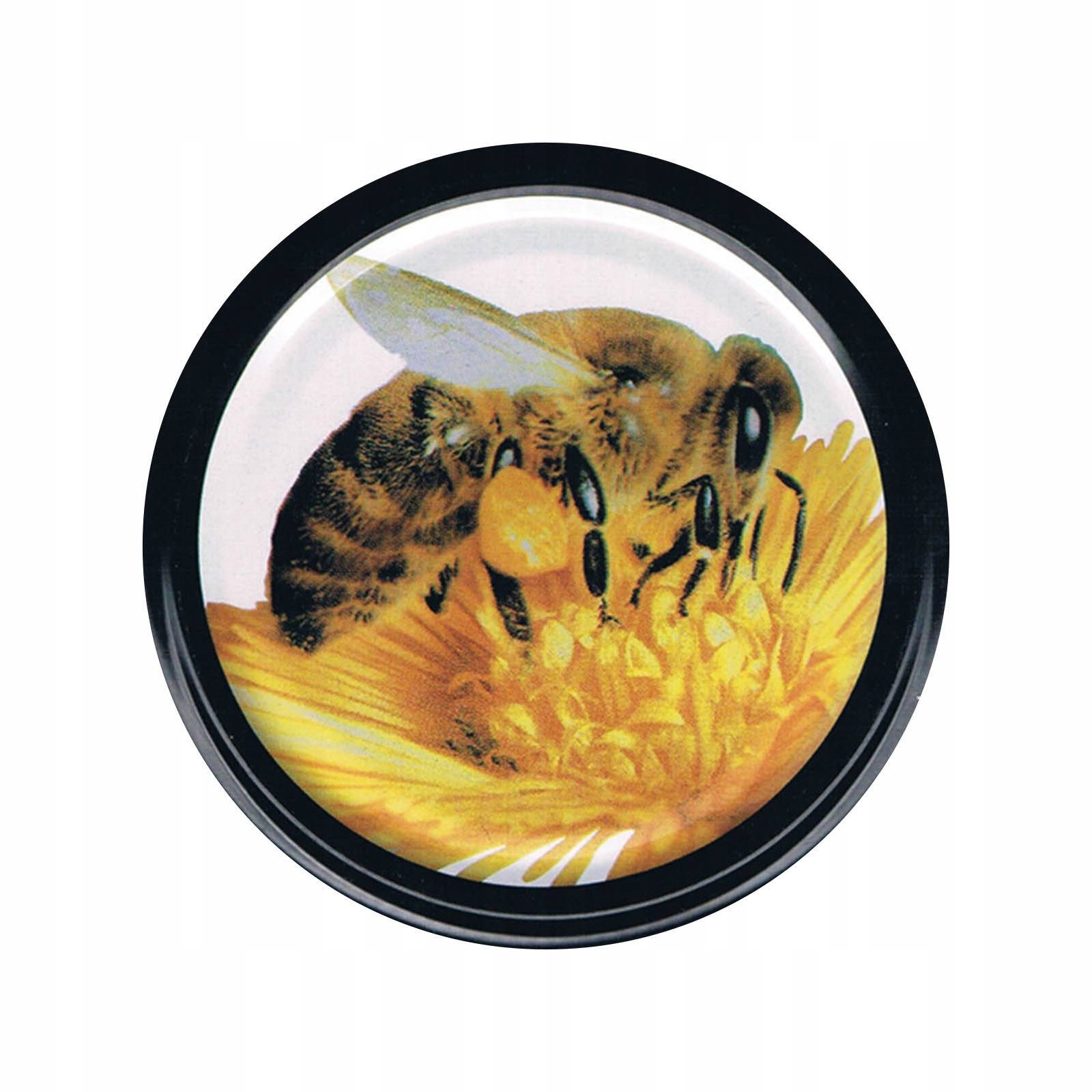 

Nakrętki fi82 na słoiki z miodem (50szt) wzór ND25