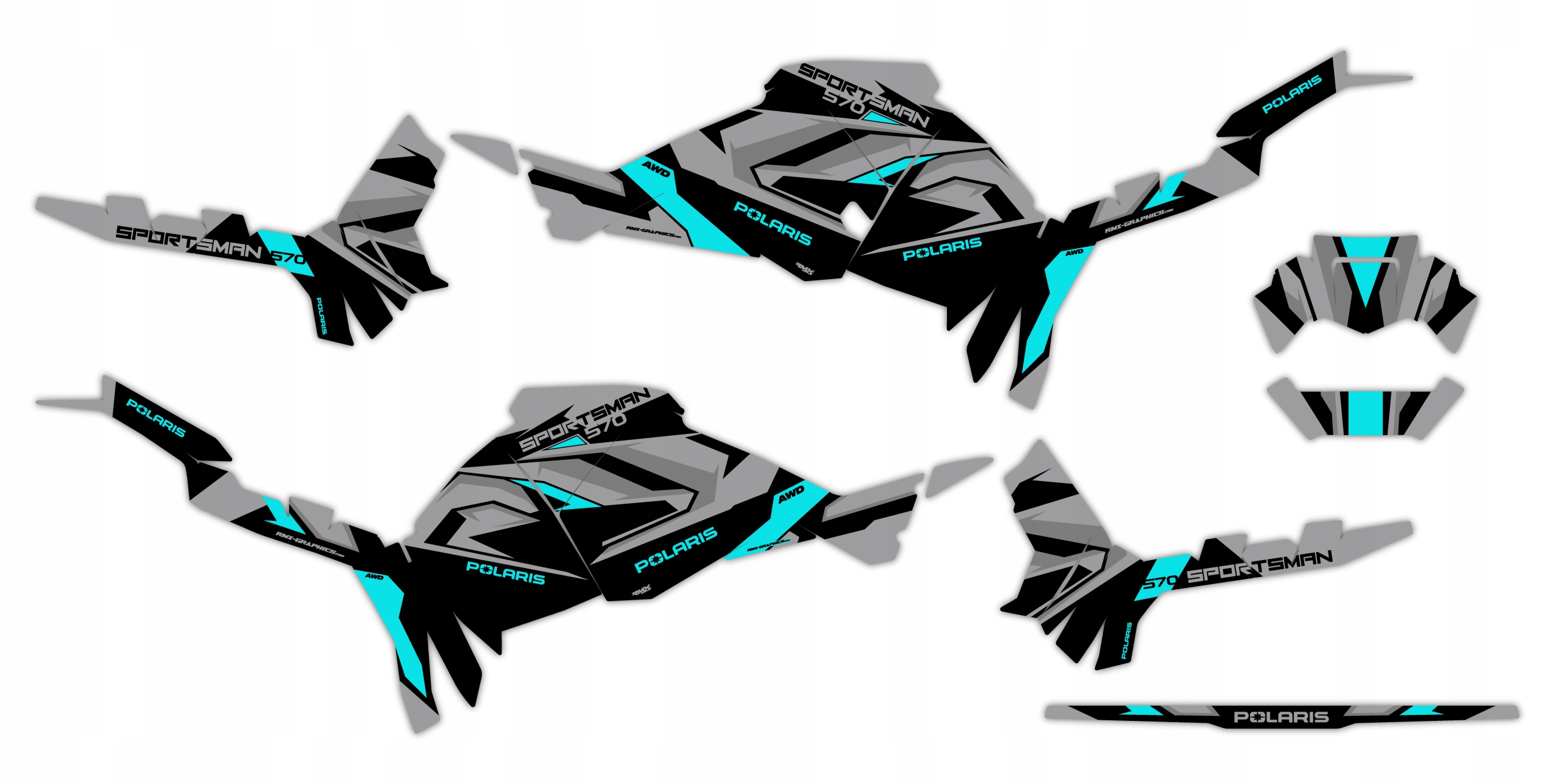 Dýha Samolepky Polaris Sportsman Touring 570 2025+ #9666888