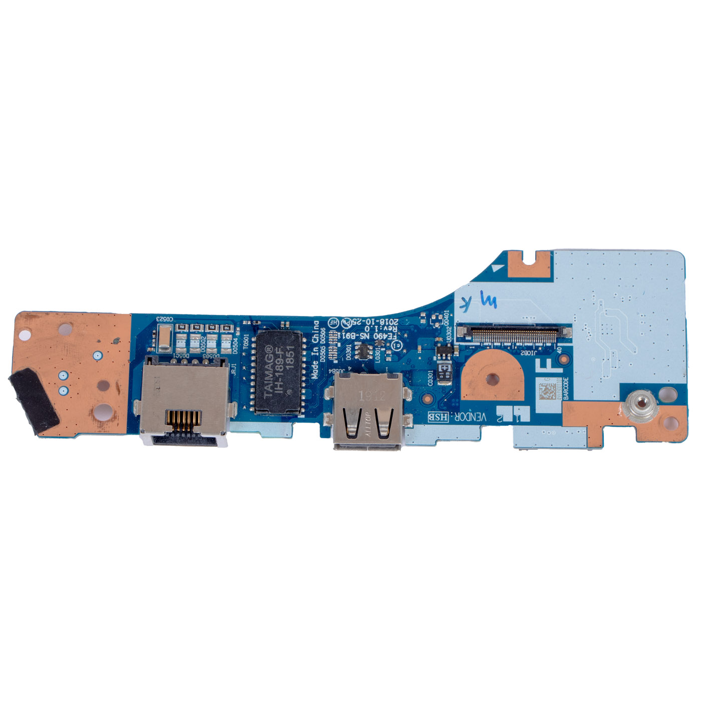 Lan Ethernet Usb port modul Lenovo ThinkPad E490 originální konektor nový