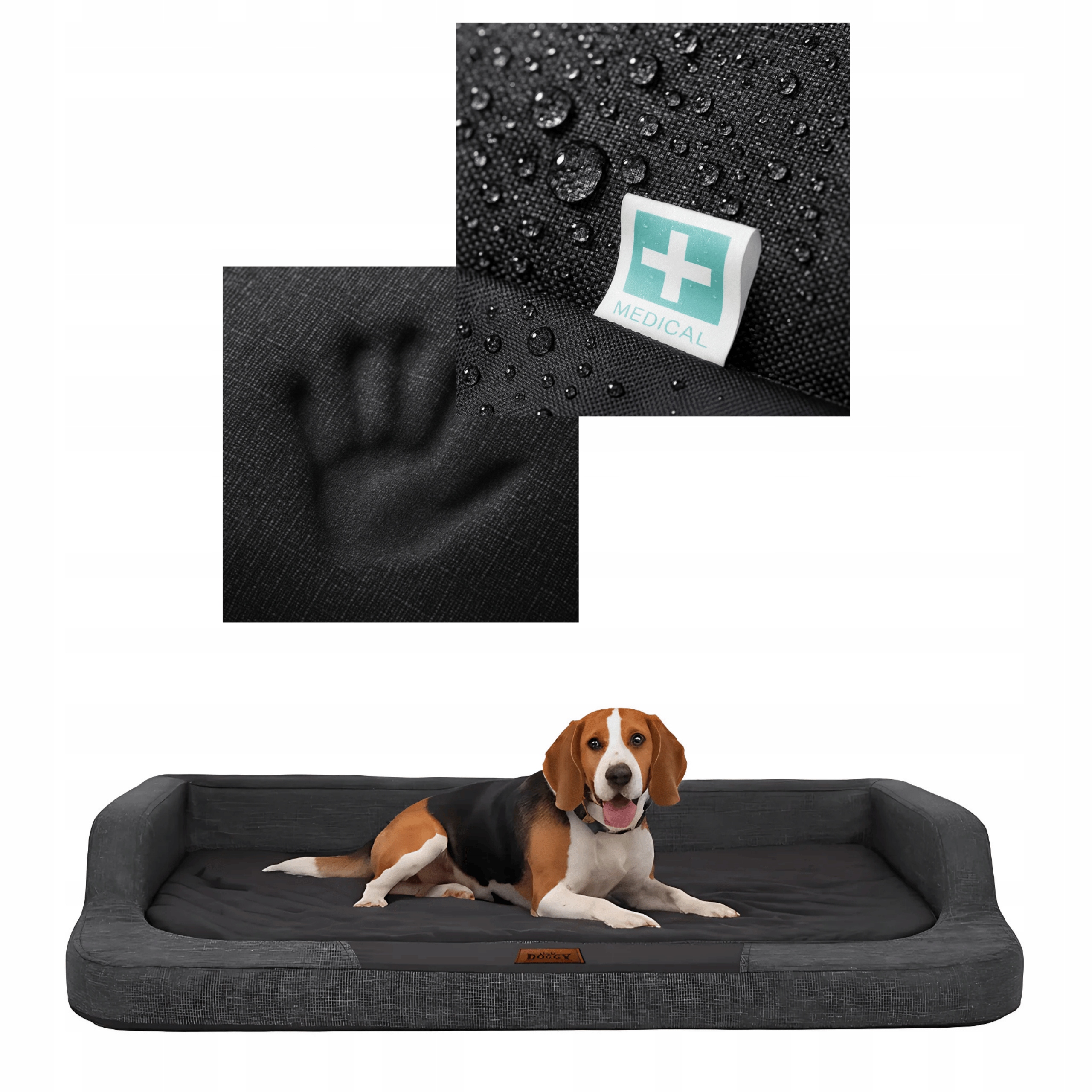 Ortopedický Pelíšek Pelíšek pro psy, vysoká matrace 75 cm x 50 cm