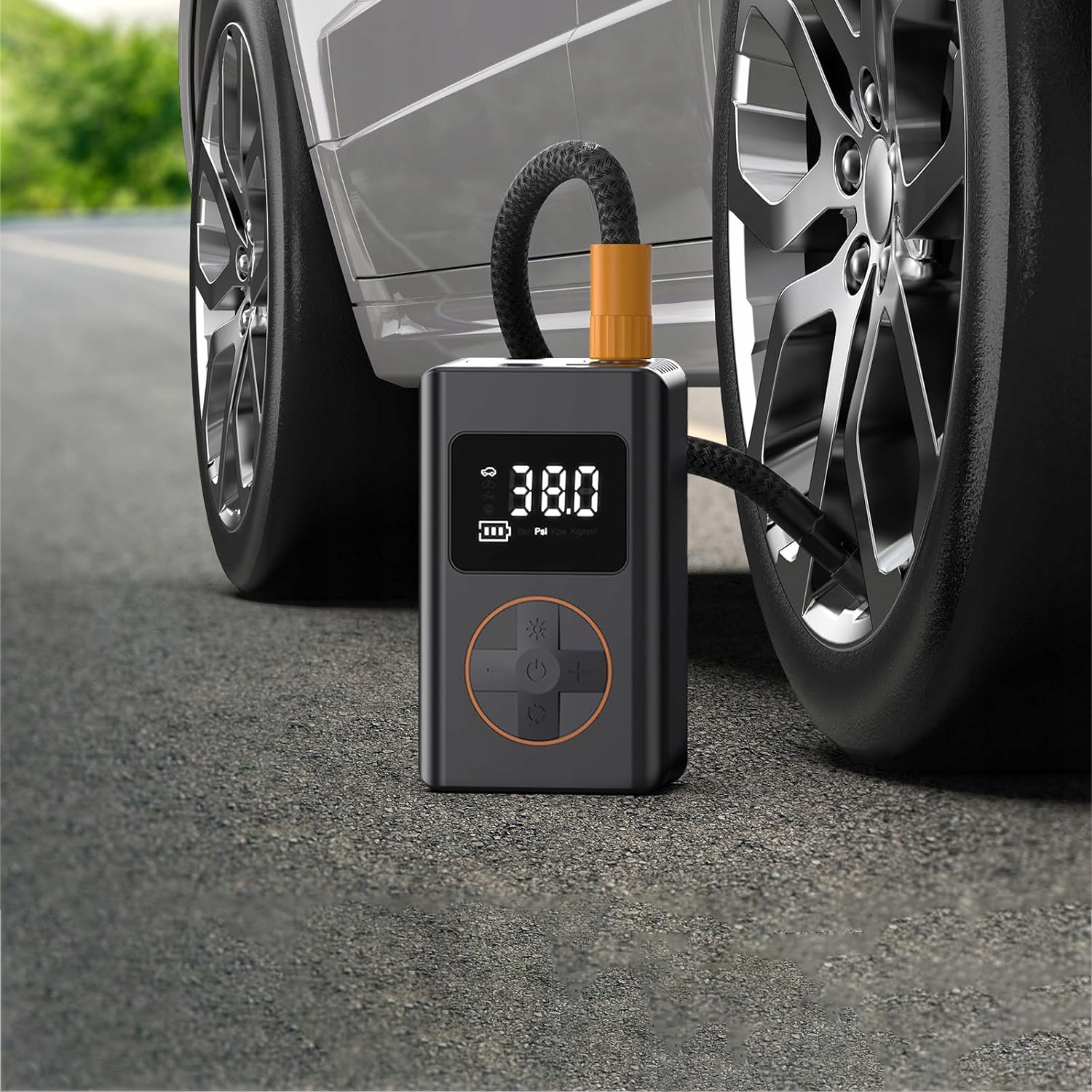 KOMPRESOR SAMOCHODOWY SPRĘŻARKA POMPKA ELEKTRYCZNA ROWEROWA PRZENOŚNA 7.4V Kod producenta KOMPRESOR SAMOCHODOWY