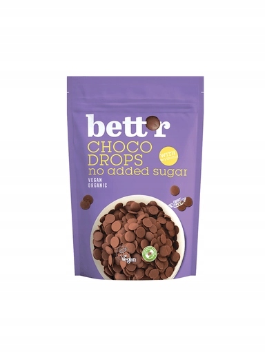 Levně Čokoládové Čočky Bez Přidaného Cukru Bio 200 g Bett'r