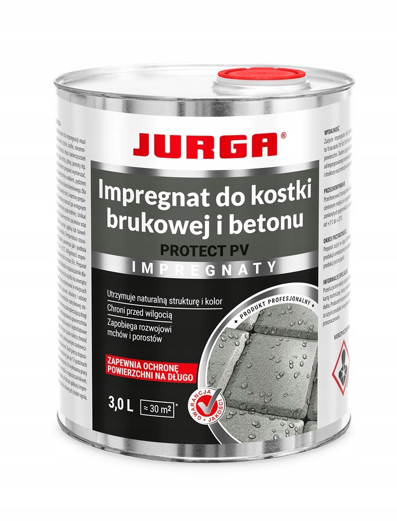 Impregnat do kostki brukowej i betonu Protect Pv 3 l Jurga