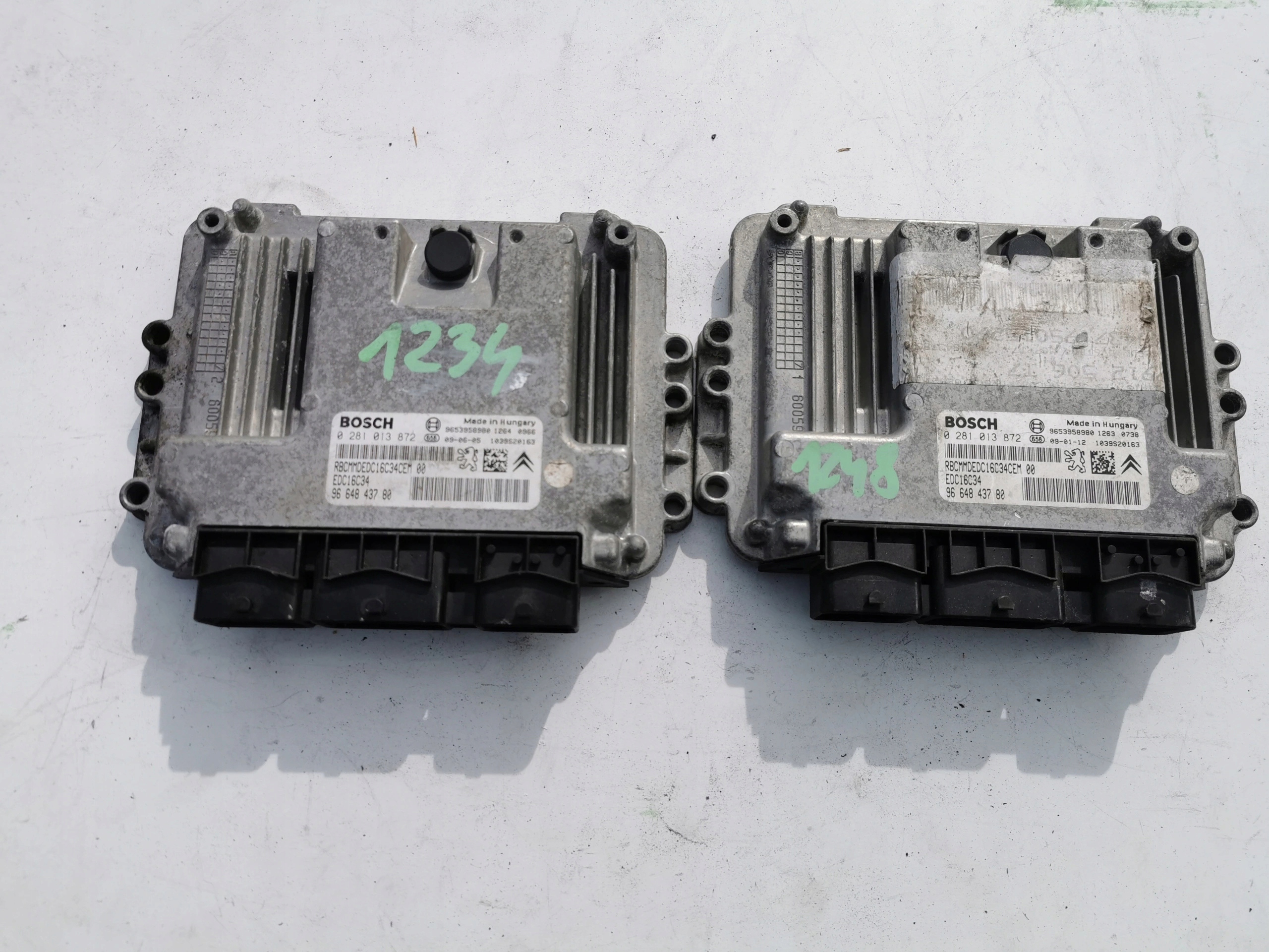 PEUGEOT 308 1.6D 0281013872 9653958980 Computer EC