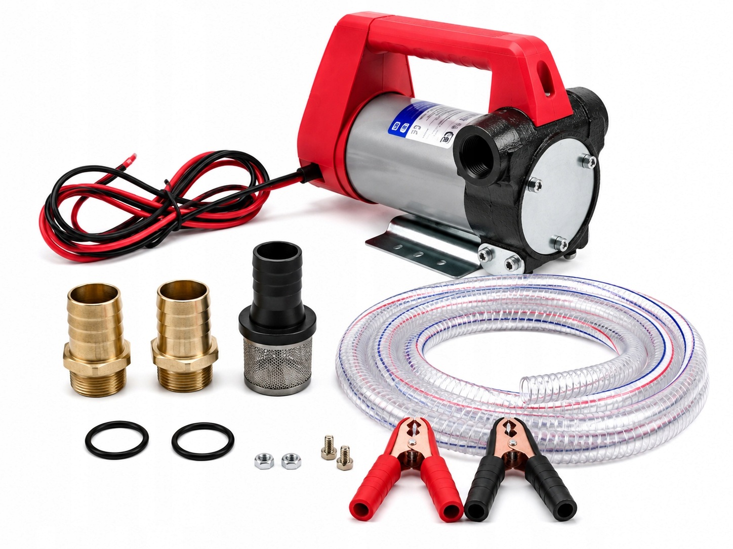 Pompa paliwa 12V 155W 40L/min Mini do On oleju samozasysająca Wąż 5M