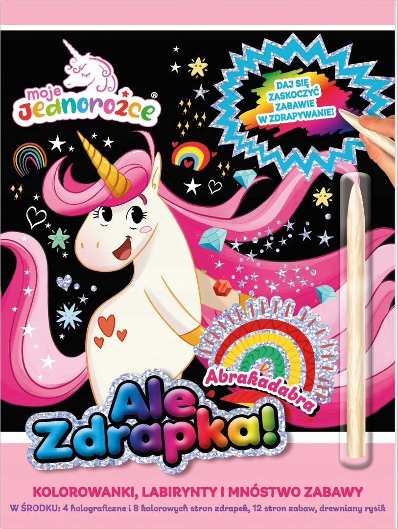 

Jednorożce Zdrapka Kolorowanka Labirynty Rysik