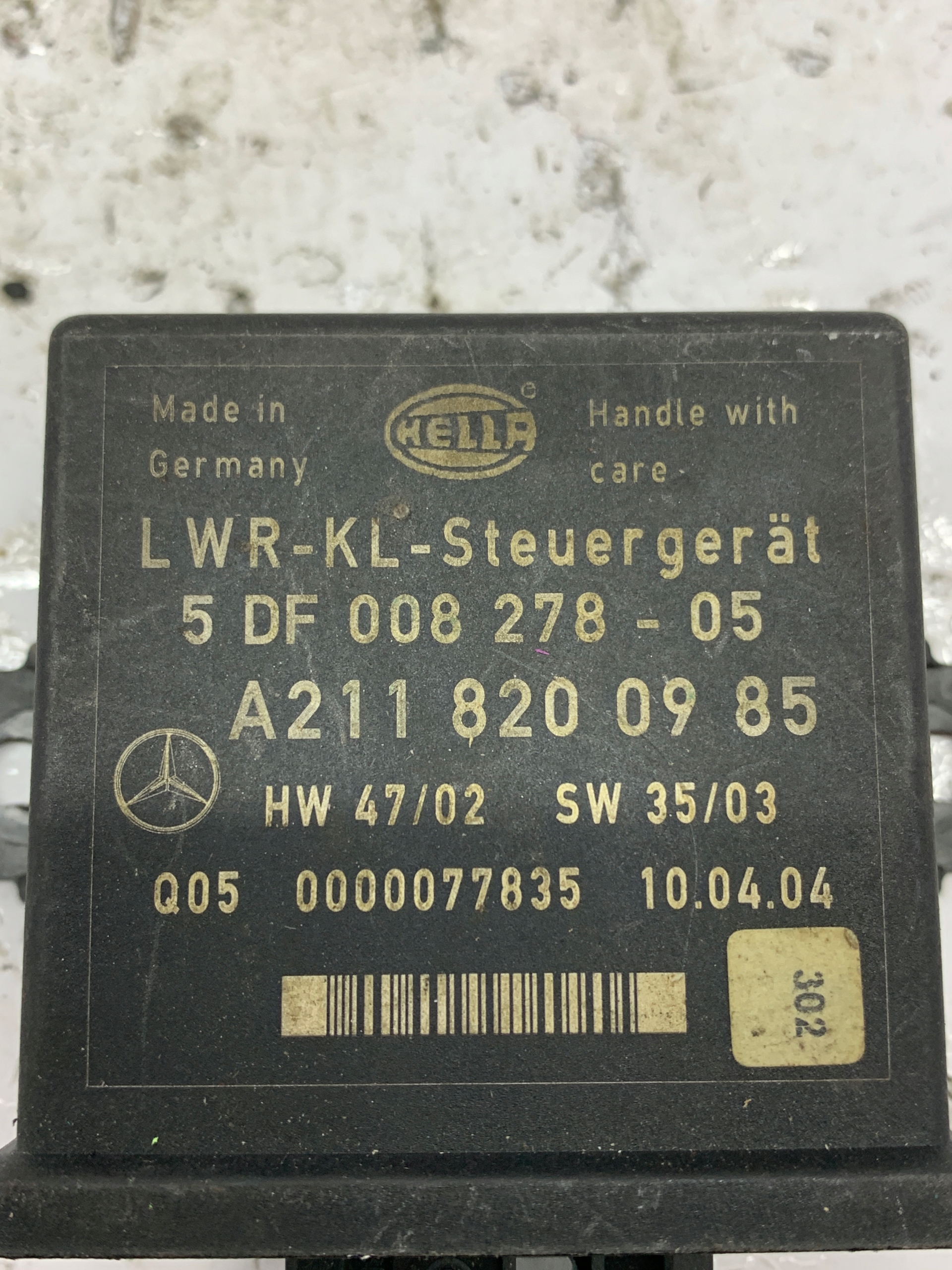 modulo Centralina luci A2118200985 MERCEDES