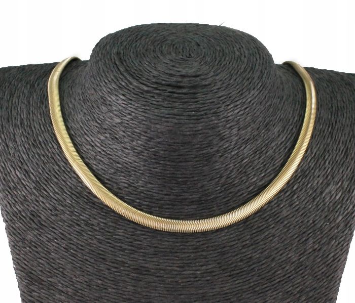 NASZYJNIK ZŁOTY ŻMIJKA LEJĄCA STAL CHIRURGICZNA Marka Inna marka