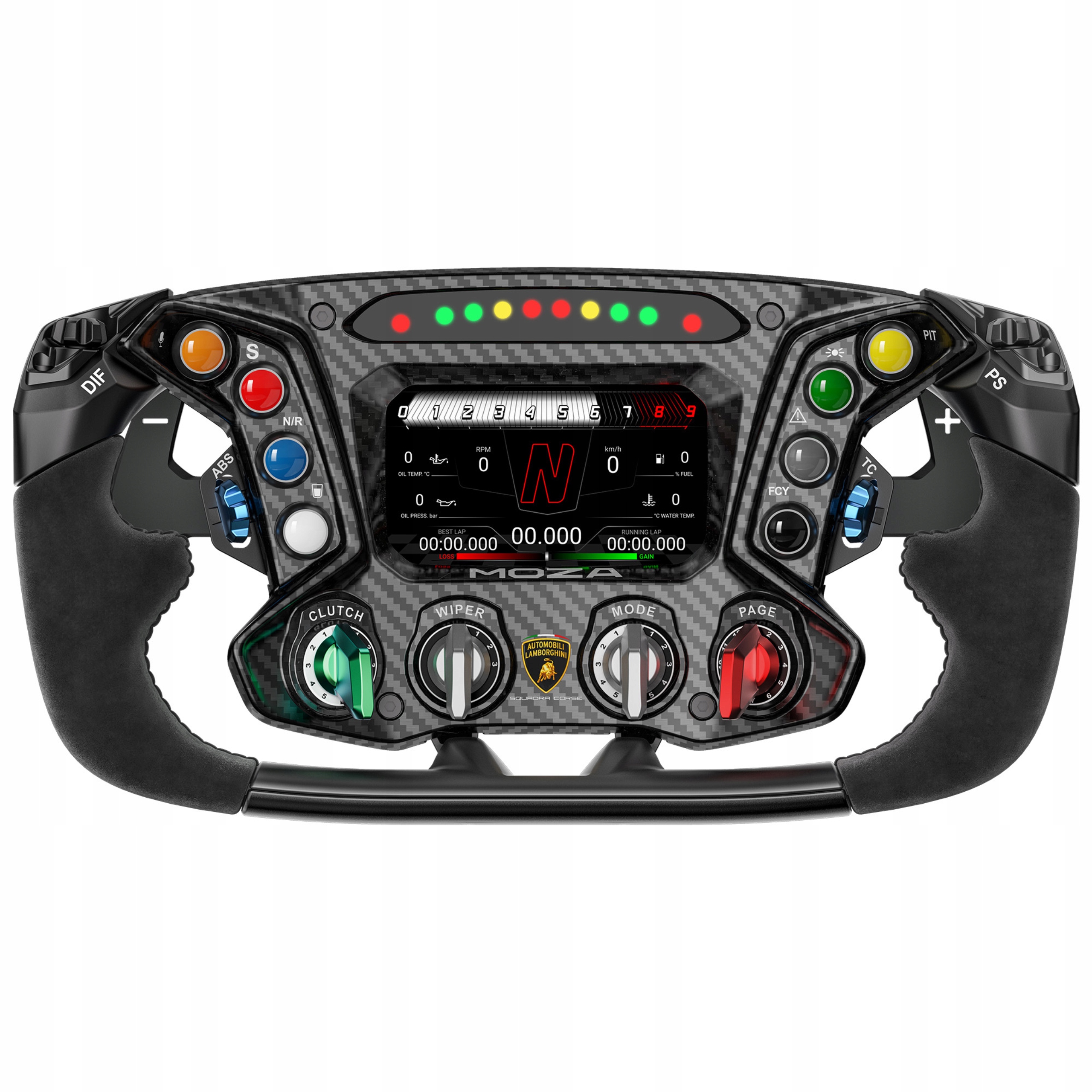 Moza Racing Lamborghini Essenza SCV12 RS070 volant LCD Led licence