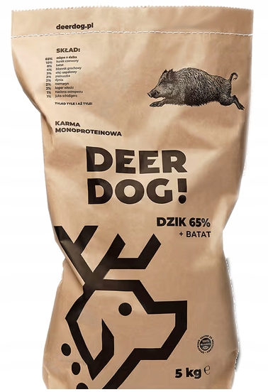 Deer Dog karma pieczona dla psa Dzik 5kg średnie i duże rasy