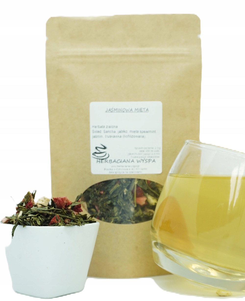 Jasmínová Máta 1 kg čaj Sencha jemný osvěžující