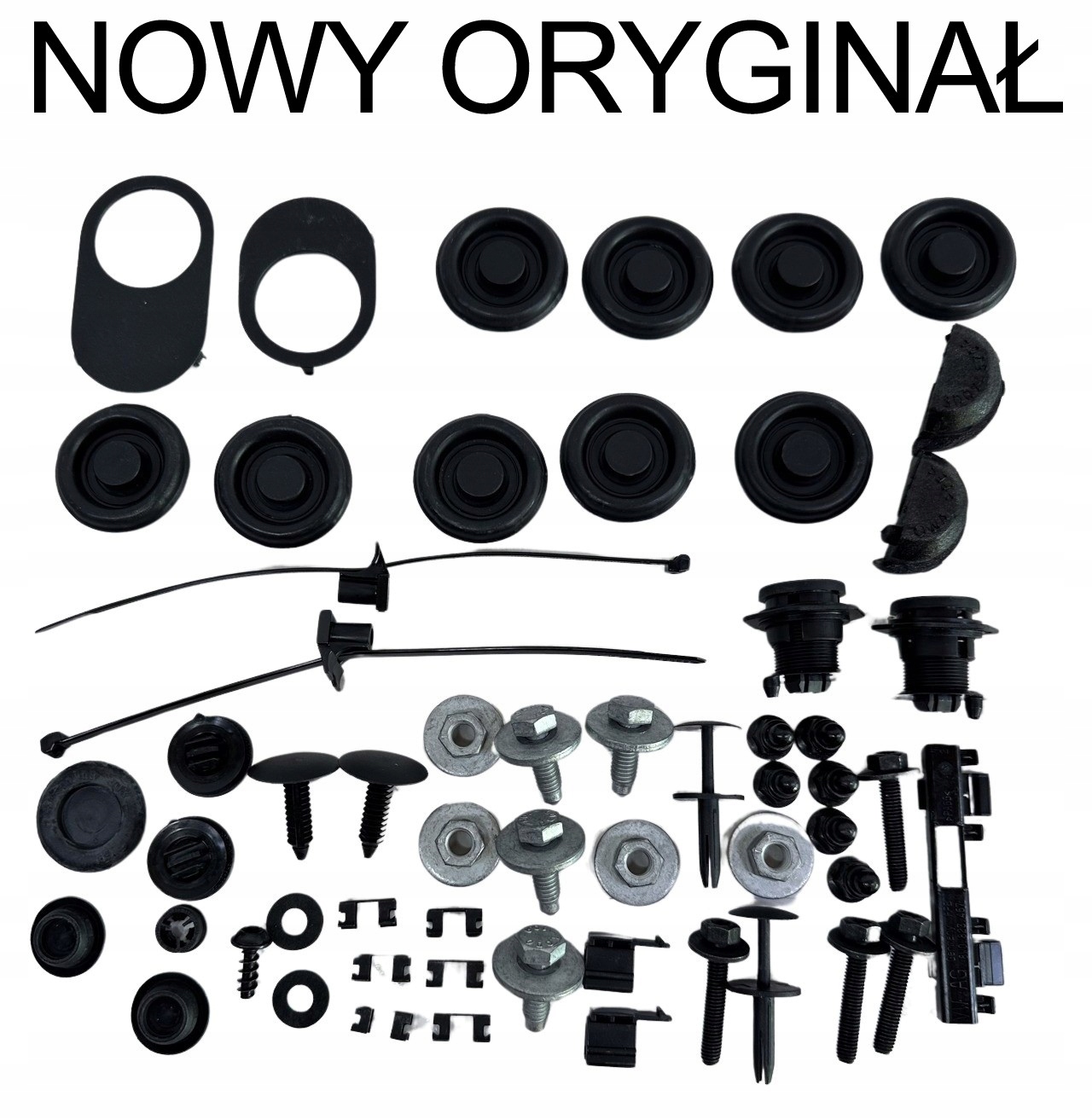 Audi A4 B9 zestaw mocowań maski przód 8W0098615A NOWY Producent części Audi OE