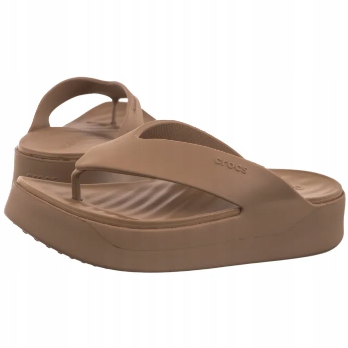 Dámské žabky Crocs Getaway Platform Flip Chocolate 209410-2JJ Hnědé