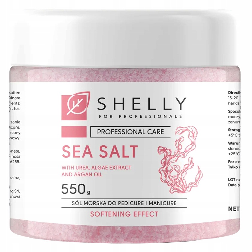 Shelly Sůl Do Koupele s ureou a extraktem z řas a arganovým olejem 550 g