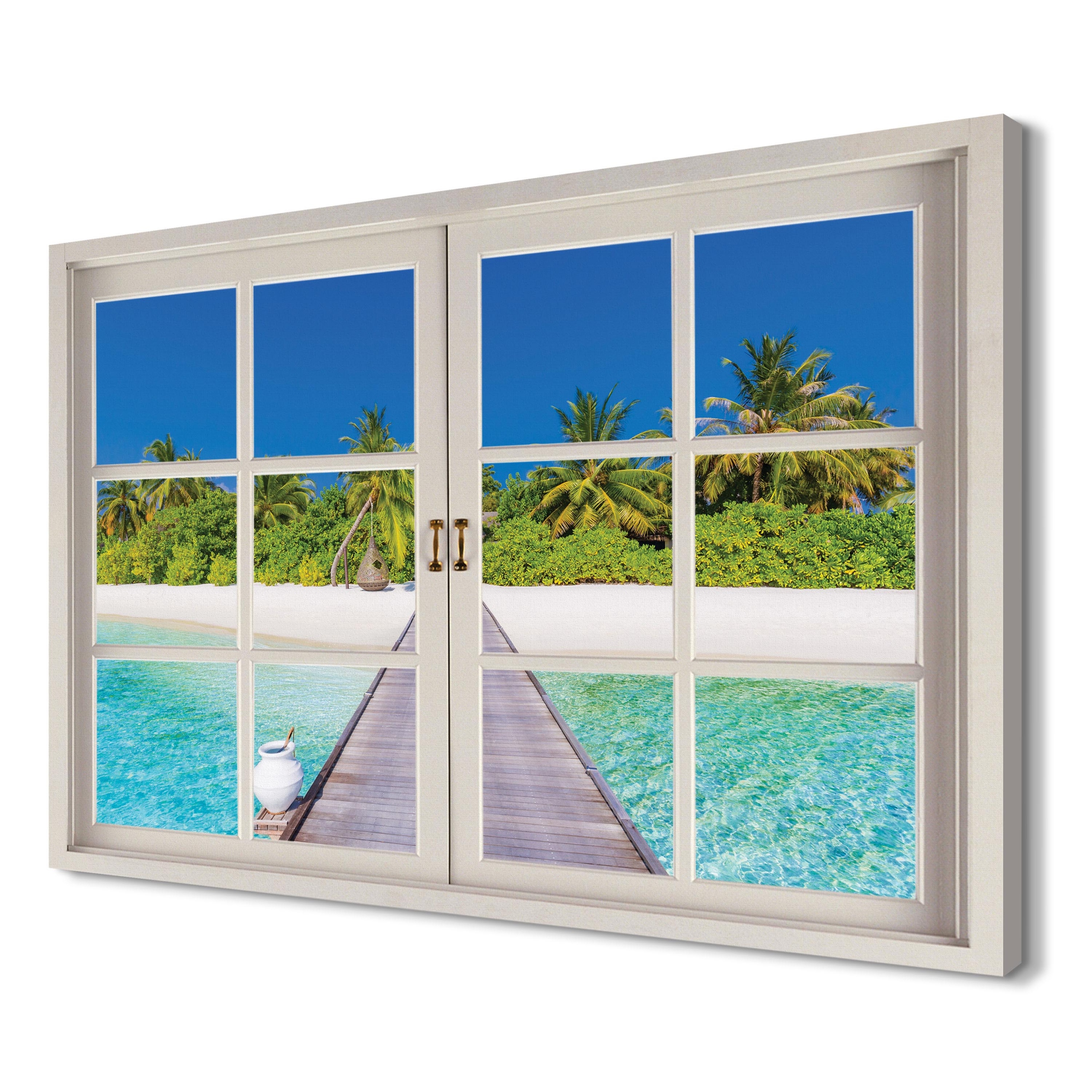 

Plaża Palmy na prezent 120x80 Foto-obraz canvas 3d