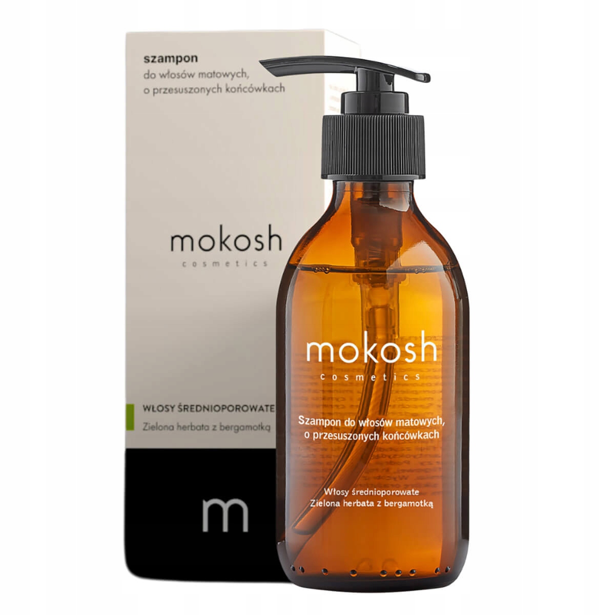 Šampon pro středně porézní matné vlasy Mokosh 200 ml
