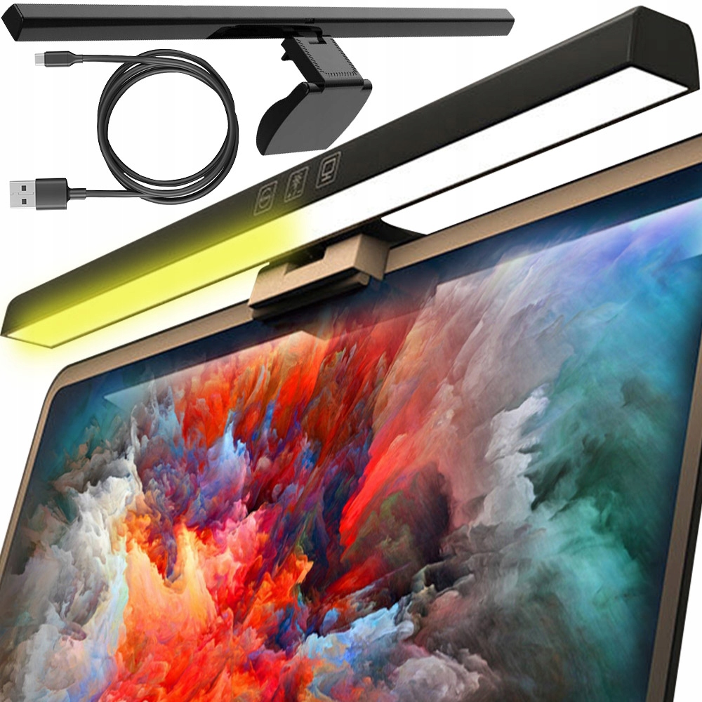 LAMPKA DO KOMPUTERA MONITORA LED REGULOWANA USB (LAMPA DO POKOJU BIURA