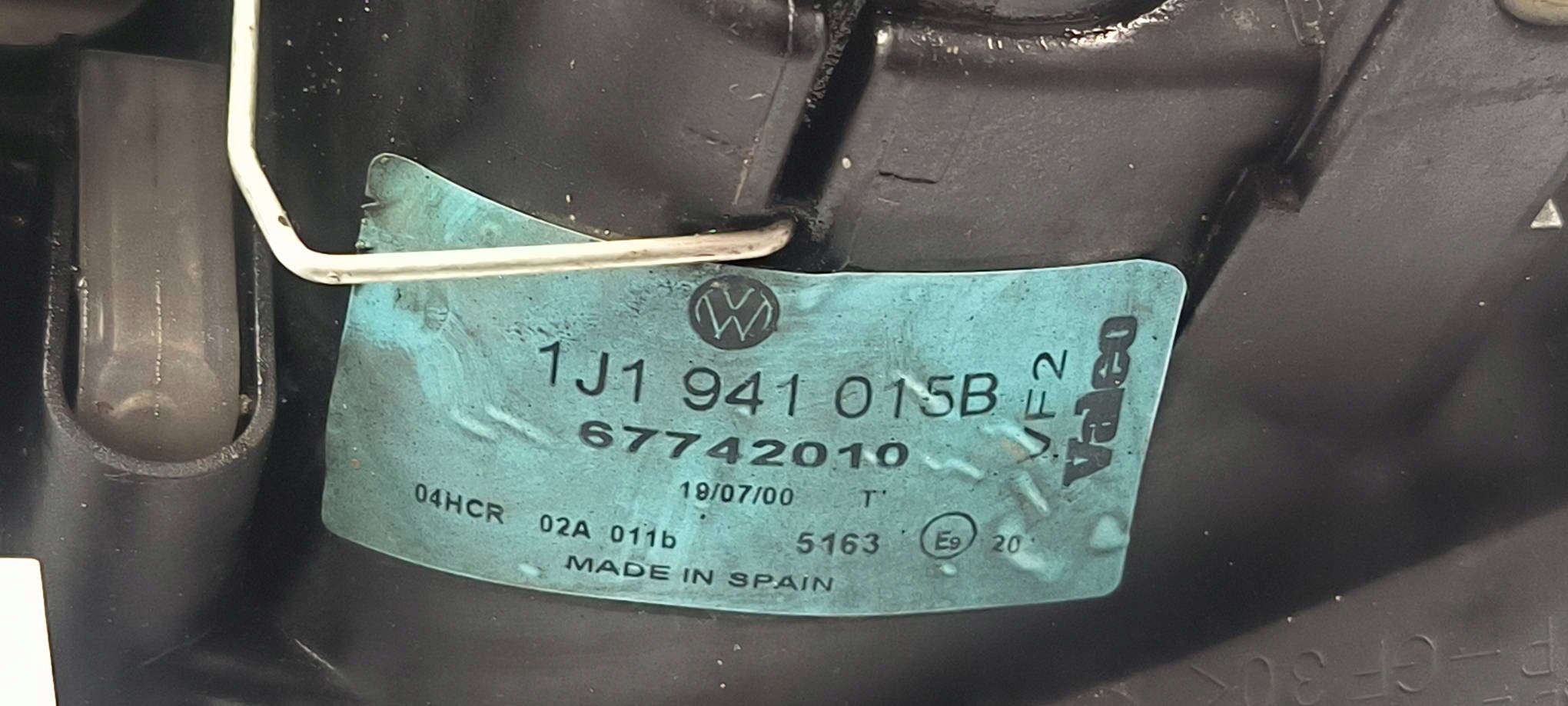 light left front 1J1941015B VOLKSWAGEN GOLF IV