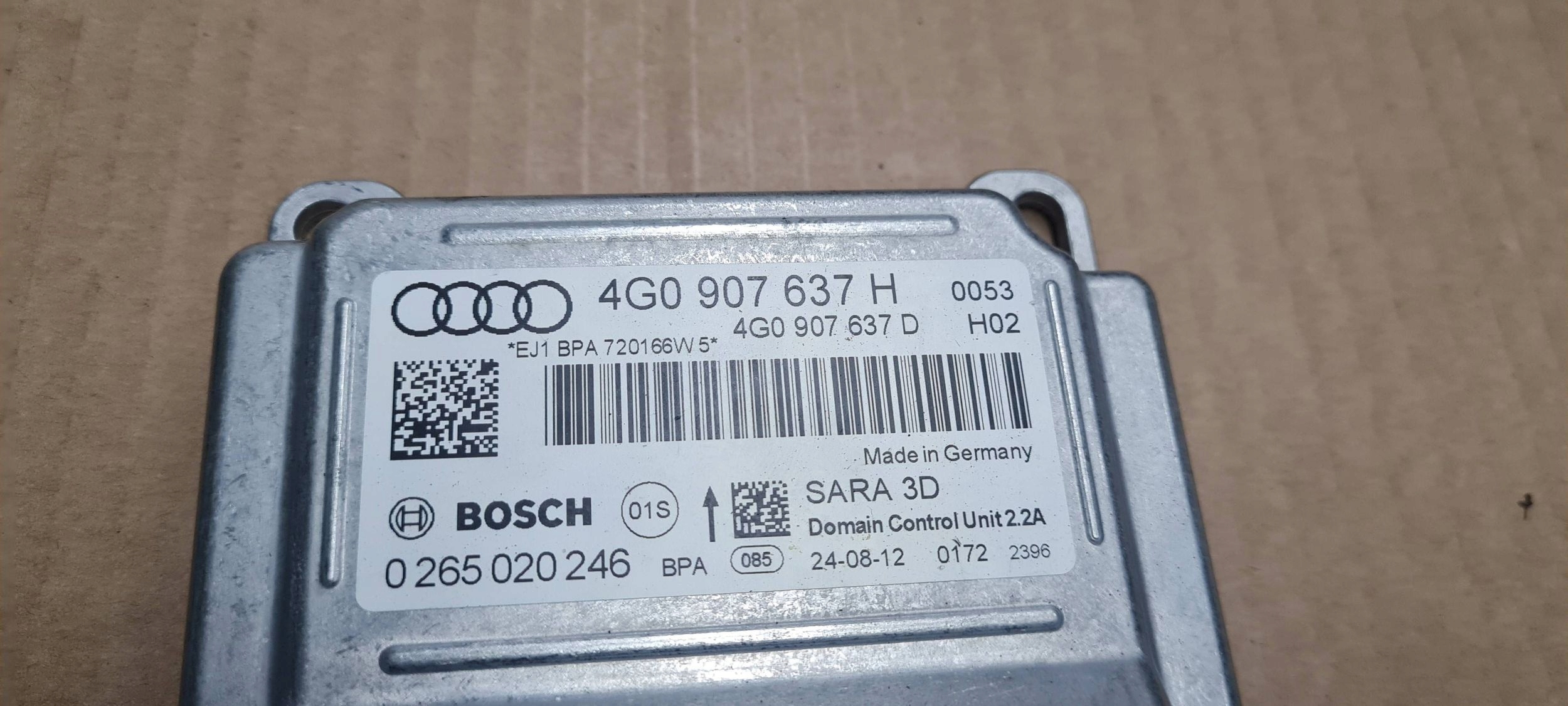 A7 4G module control unit SENSOR PRZYSPIESZENIA ESP AUDI A6 C7 4G 4G0907637H