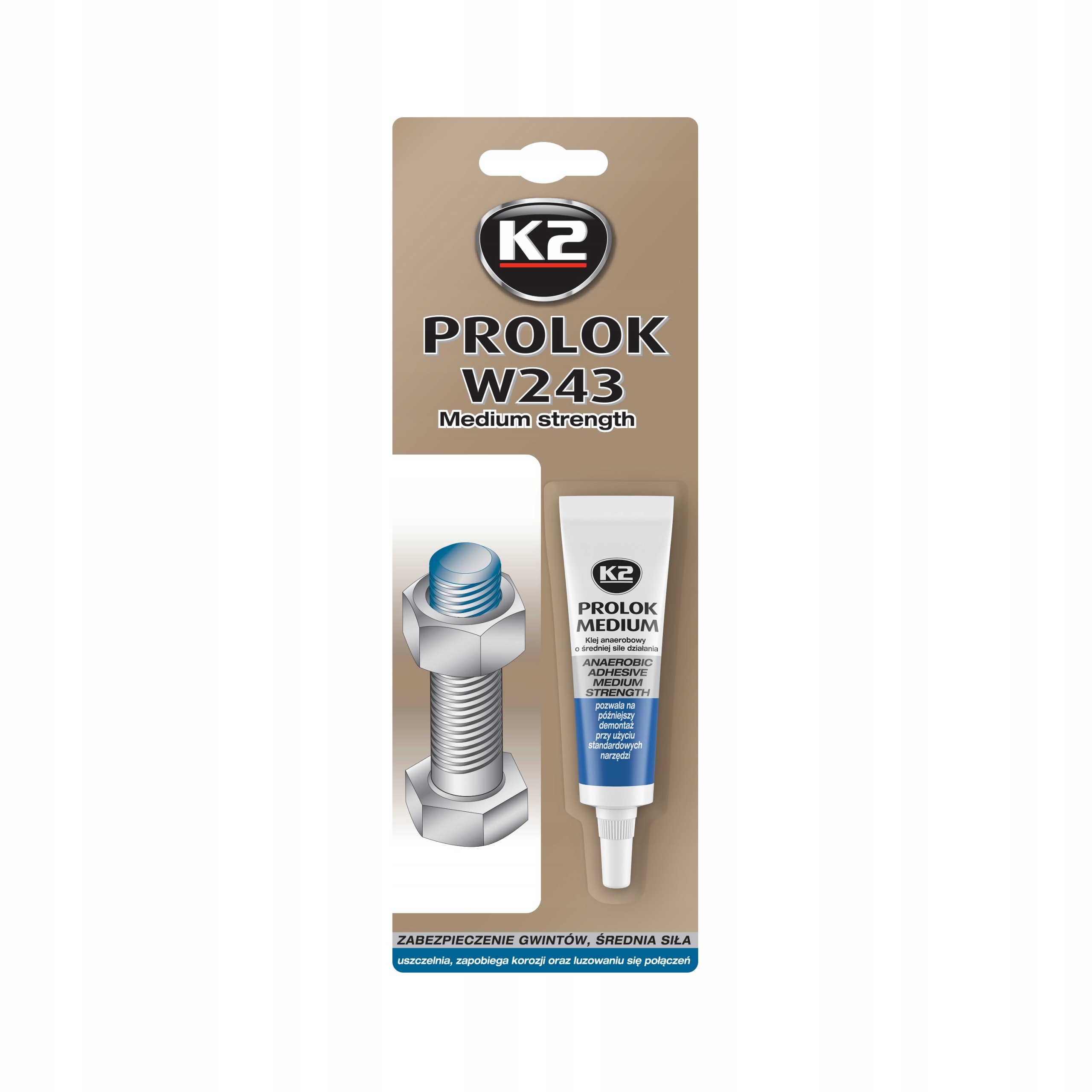 

K2 Klej Do Śrub 6ml Niebieski B150