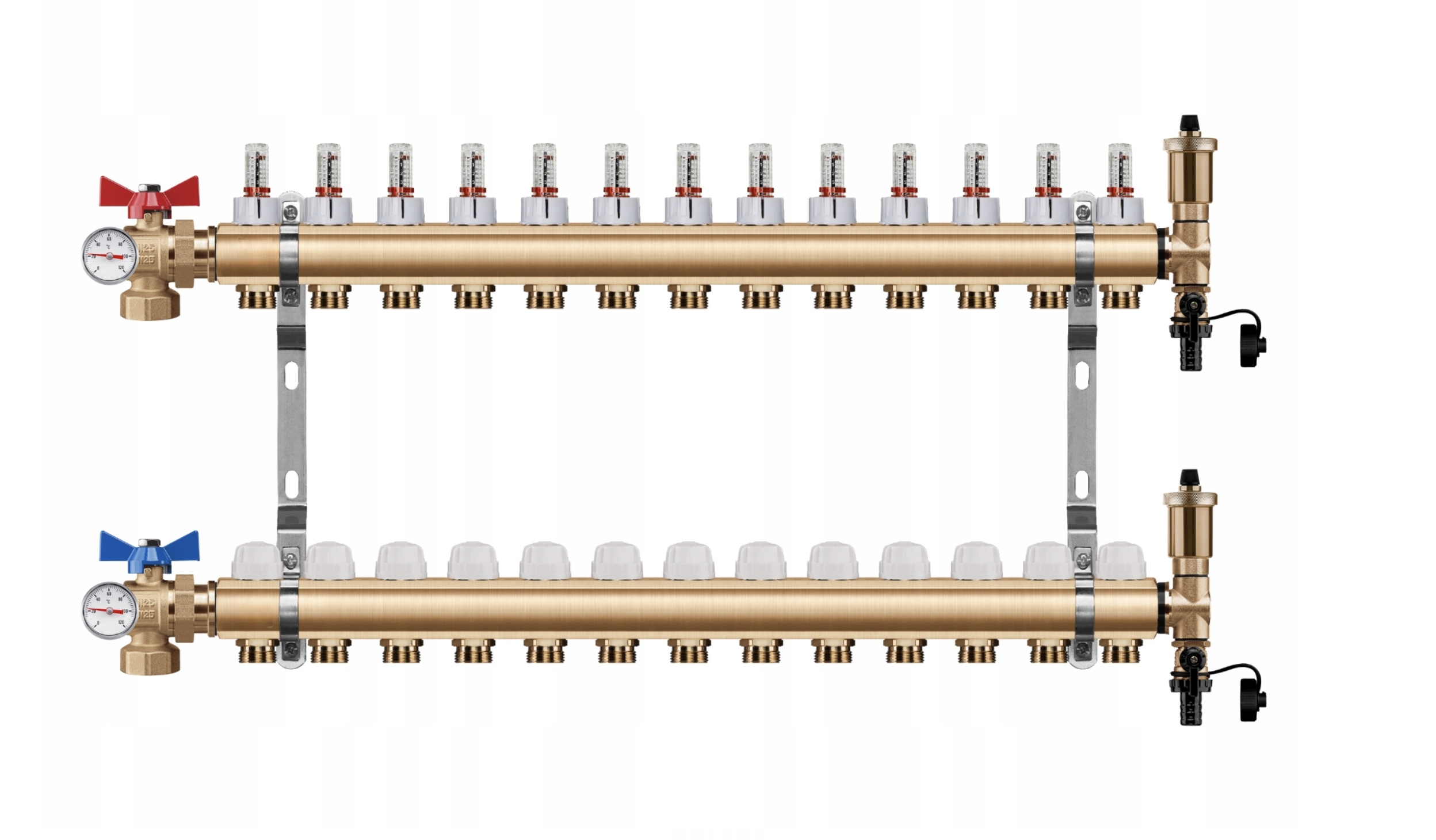 Rozdělovač podlahového vytápění 13 +pex Úhlový Kulový Ventil
