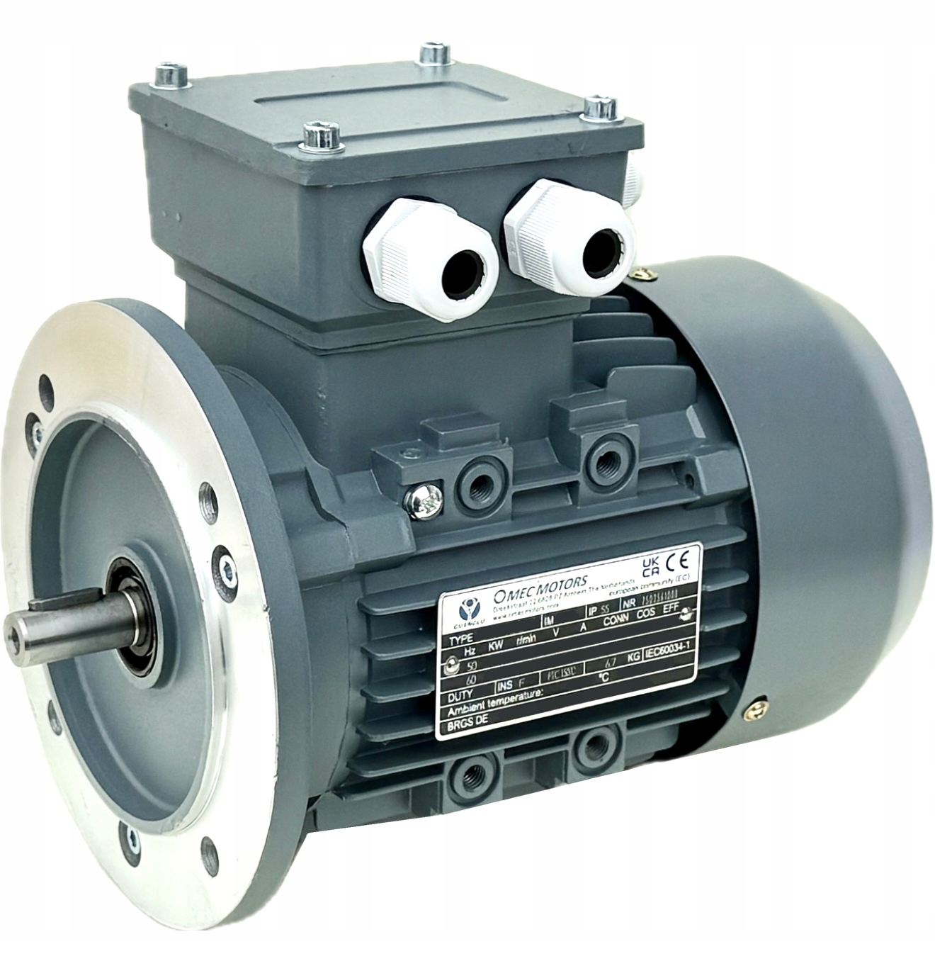 Silnik elektryczny trójfazowy Omec 0,75kW 1400 obr/min. 80 B5