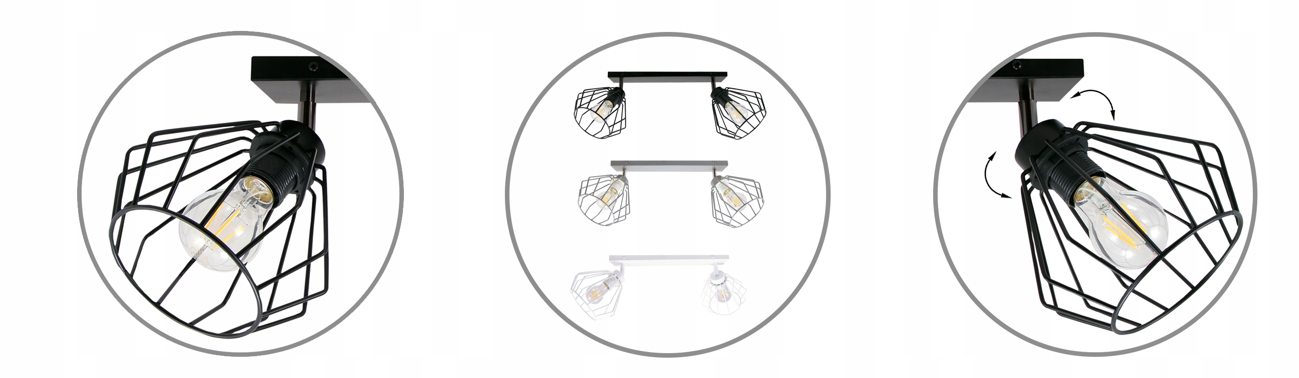 LAMPA WISZĄCA SUFITOWA ŻYRANDOL DRUCIAK PLAFON LED Zasilanie sieciowe