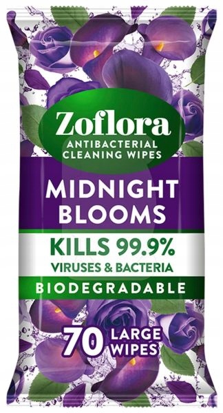 

Zoflora Chusteczki Dezynfekcja Midnight Blooms 70s