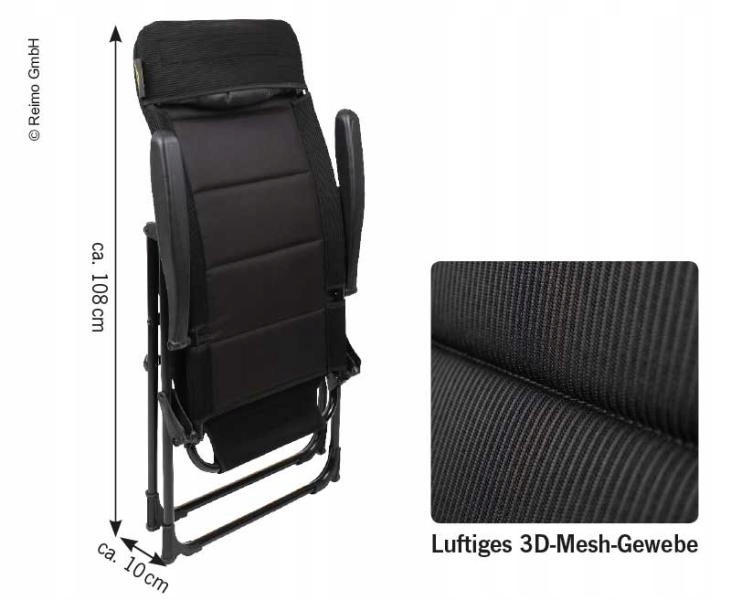 910942 - Складной стул Малага сетка 100 кг soft