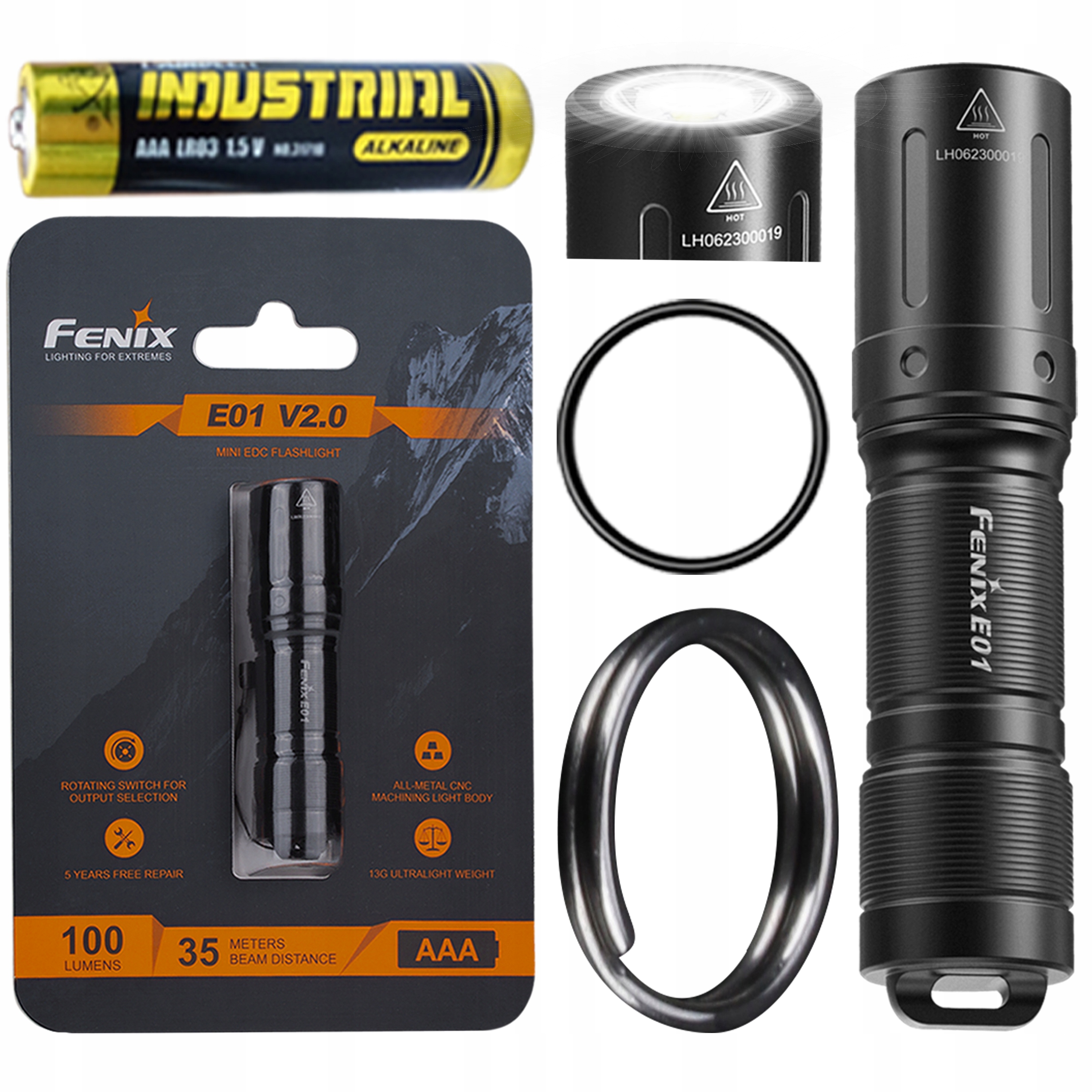 

Latarka diodowa Fenix E01 V2.0 100lm Do Kluczy Edc