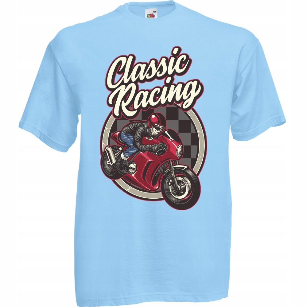 

Koszulka motocykl motor motocyklista S błękitna